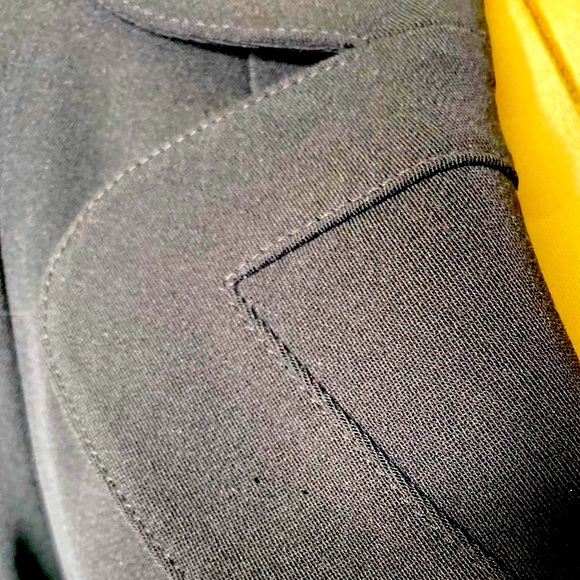 NANETTE LEPORE 3 button lined puff sleeve suit blazer black 2 - Picture 3 of 8